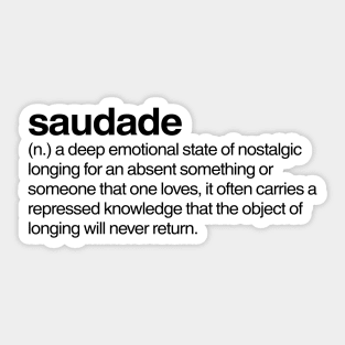 Saudade Sticker